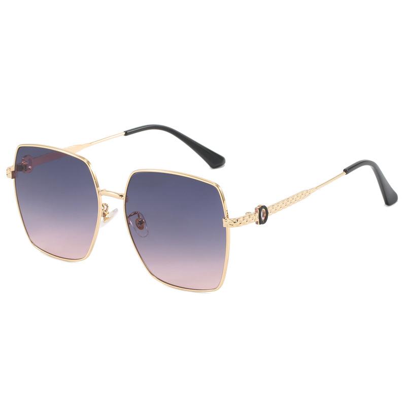 Ochelari de Soare Pătrați Metal Cadru Mare Ochelari de Soare Femei Personalitate Val Conducere Protecție UV