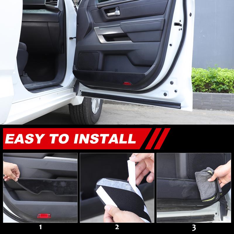 For Toyota Tundra 2026-2026 Car Door Anti Kick Pad Anti Dirt Mat Protection Sticker Scratch Resistant Film Interior Accessories