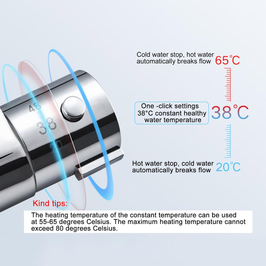Thermostatic Shower Mixer Valves Constant Water Temperature Control Wall Mounted Valves for Safe Bathing Experience