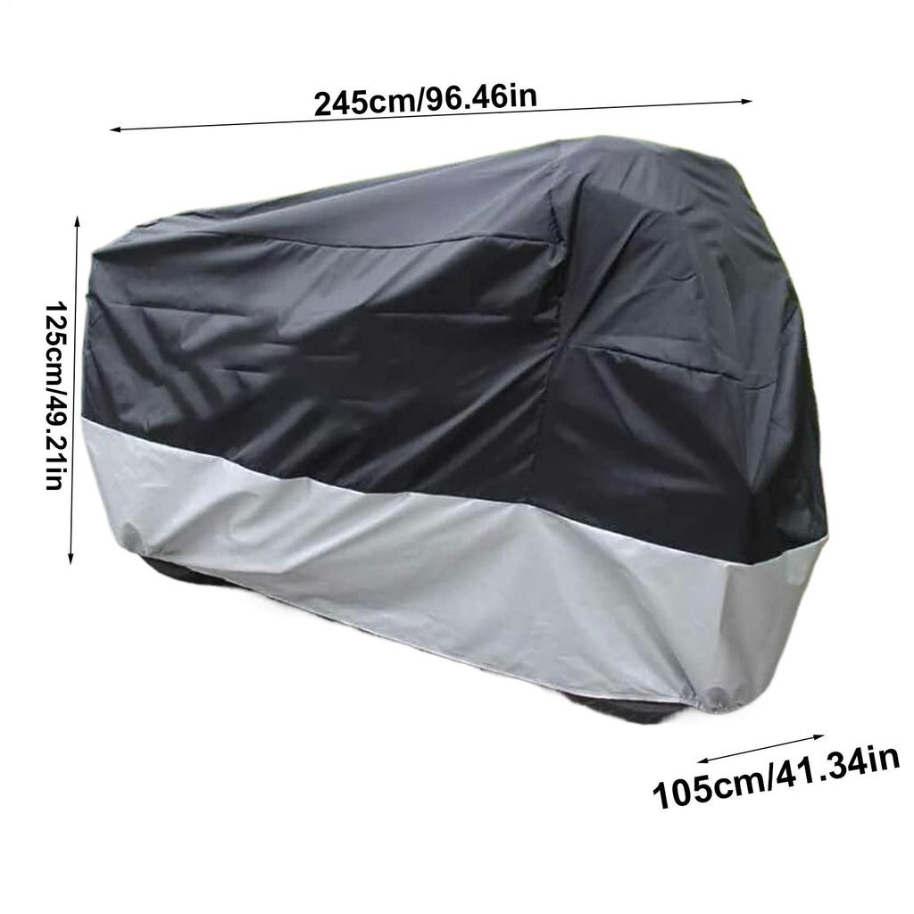 Cover For Motorcycle Efficient Bike Storage Cover All Season Storage Windproof Protector With Lock-Holes For Rainy Weather