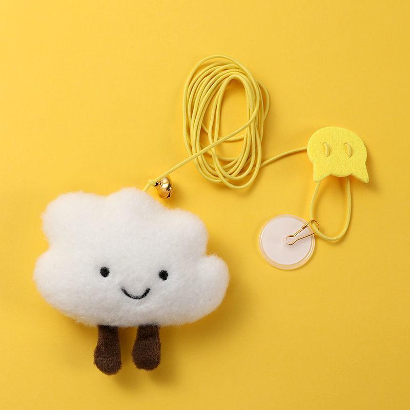 Hračka pro kočky na závěsné dveře: Elastické lano na hraní, mávátko pro hru o samotě, pro zmírnění nudy a zábavu odolnou proti kousání