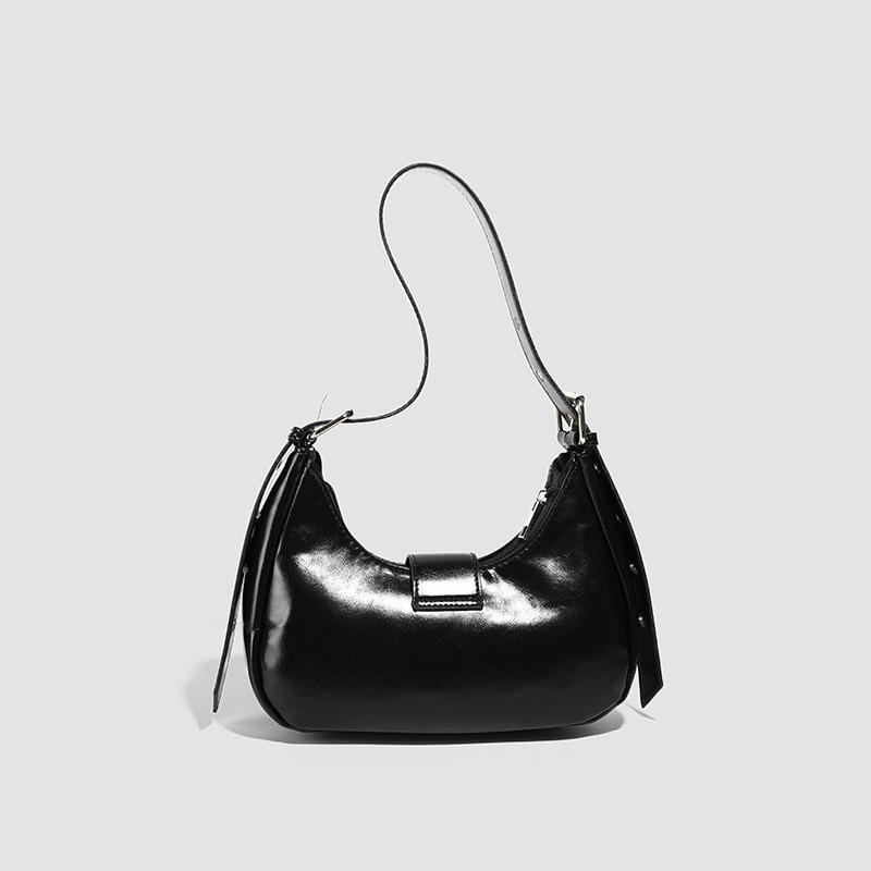 Motorcycle Bag, Fashionable Dumpling Bag, Underarm Bag, Commuter Crescent Bag, High-quality Single-shoulder Crossbody Bag