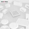 Grille d'aération - KOTARBAU - 200 x 200 mm - Plastique - Fermable - Résistante à l'humidité