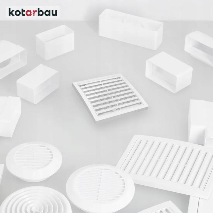 Grille d'aération - KOTARBAU - 200 x 200 mm - Plastique - Fermable - Résistante à l'humidité