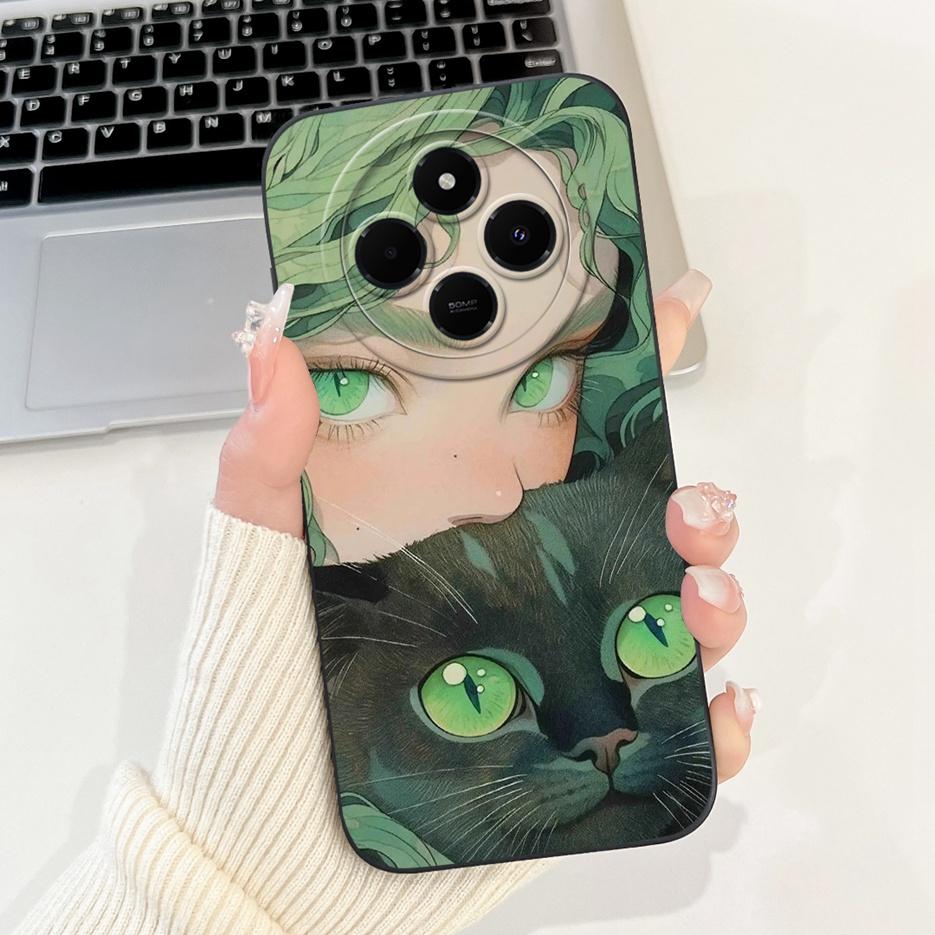 For Xiaomi Redmi 14C Case PocoC75 Cute Panda Cartoon Cover Soft TPU Phone Case For Xiaomi Poco C75 C 75 Redmi14C Back Cover Bags