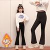 Girls' High-Waisted Shark Leggings - Spring/Autumn Korean Style Yoga Pants for Kids