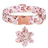 Unique Style Paws Personlized Christmas Dog Collar with Bow Santa Deer Dog Collar Cute Puppy Necklace for Large Medium Small Dog