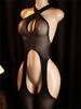 Cross Straps Sexy Lingerie Bodysuit Women Fishnet Open Crotch Bodystocking For Adult See Through Nightwear