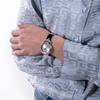 Watch Fashion Minimalist Elegant Silver Steel Diamond-Accented Bracelet Quartz Women's Watch GW0474L1