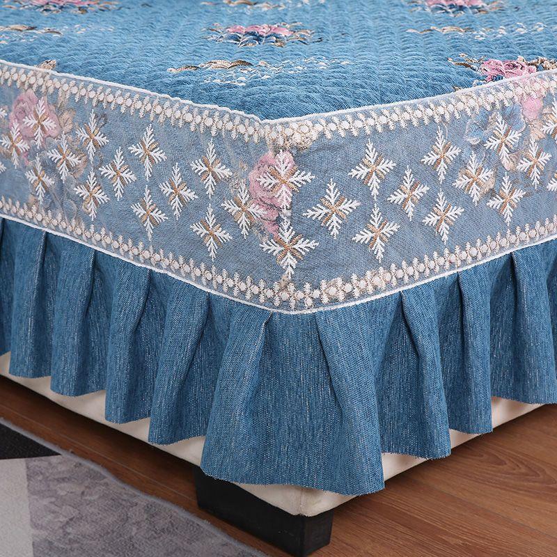 Žakárový Luxusní Potah na Pohovku Potahy na Pohovku Vynikající Polštář na Pohovku Krajka Skládaný Vertikální Protiskluzový Vzor Hostel Domácí Dekorace Ručník na Pohovku