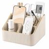 KINGFOM Remote Control Storage Remote Control Small Item Desktop Storage PU Desk Office Vertical Pen Desktop Storage Multifunctional Pen Glasses
