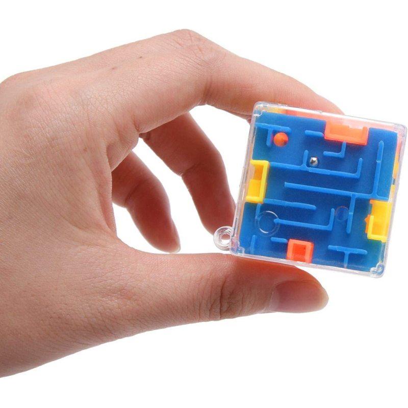 Six Sided Challenge 3D Maze Cube, Exercise Concentration, Hand Eye Coordination Toy