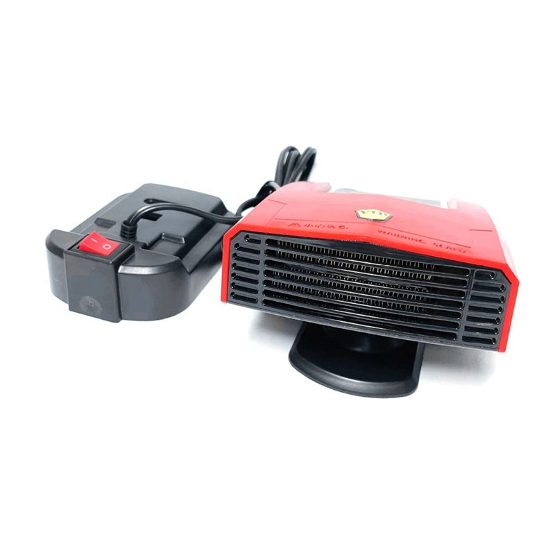 

AEE2-Car Heater Snow Demister Cold Defrosting Warm Wind Rotation Heating Fan For 18V Battery Car Mounted Warmer красный