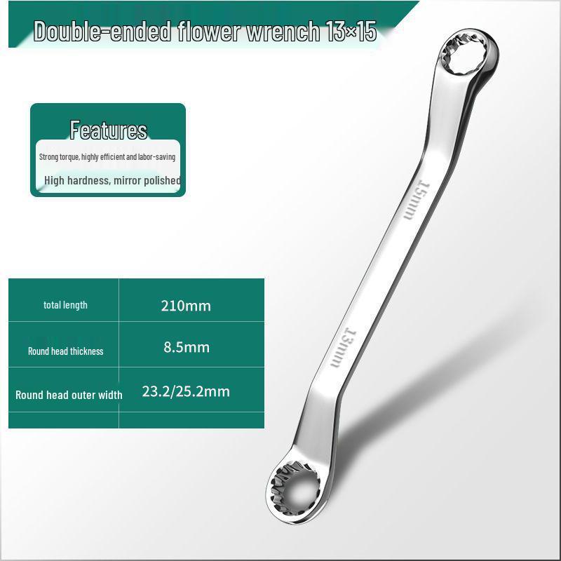 

Boutique Mirror Finish Double-Ended Box-End Wrench for Automotive and Mobile Phone Repair