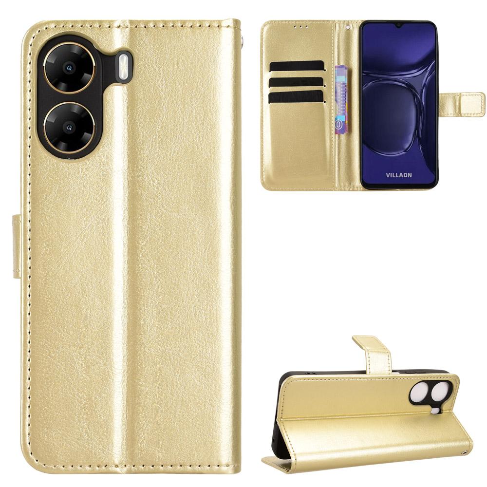 

Flip Cover For Villaon V50S Leather Case [Flip Vintage Leather] Shockproof Durable Retro Phone Case for VILLAON V50s 4G