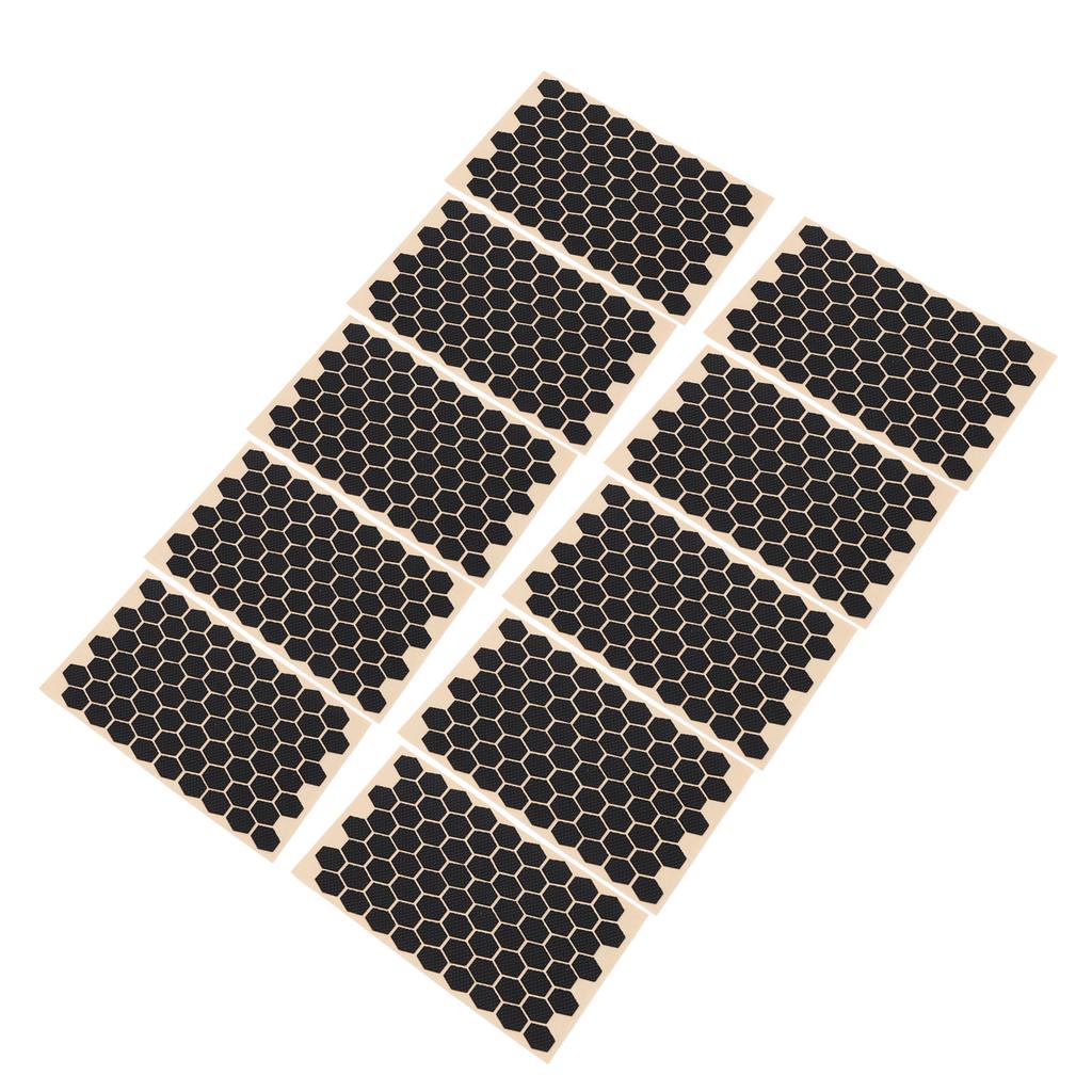 10Pcs Hexagon Grip Decal Sticker Textured Ultra Thin Sweat Absorption Non Slip for Mouse Keyboard Mo