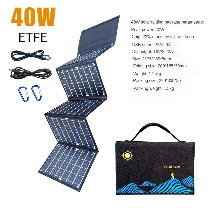 Foldable Solar Power Generation Board Portable ETFE Solar Panel Foldable Charging Bag Mobile Phone Fast Charging Board
