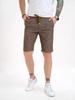 Brown Textured ISSA Plus Cotton Shorts