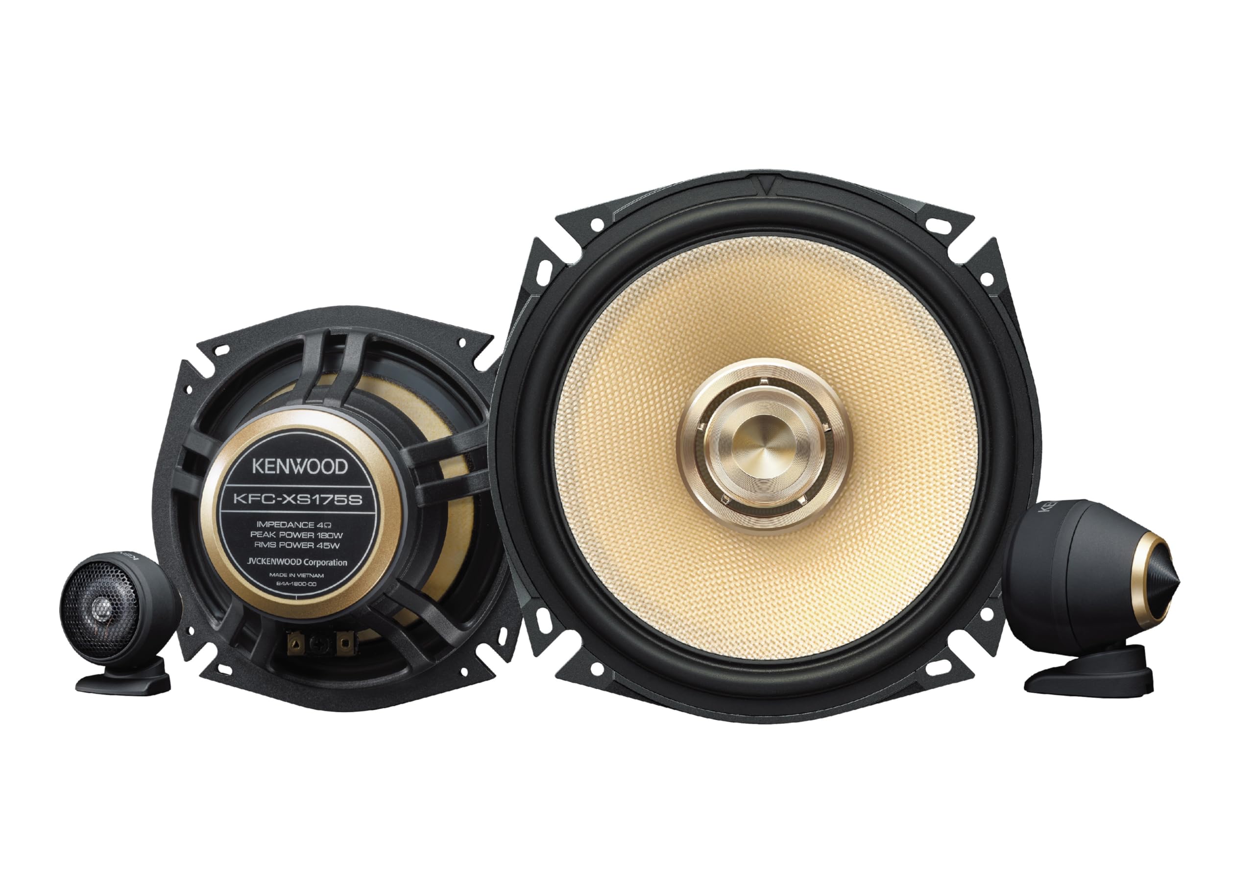 

Kenwood 17cm Victor Separate Speakers Studio-Tuned High-Resolution Custom-Fit KFC-XS175S