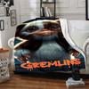 1ks Gremlins Gizmo Přehozová deka Měkký flanel, Útulný polyester pro všechna roční období Perfektní pro domov, kancelář