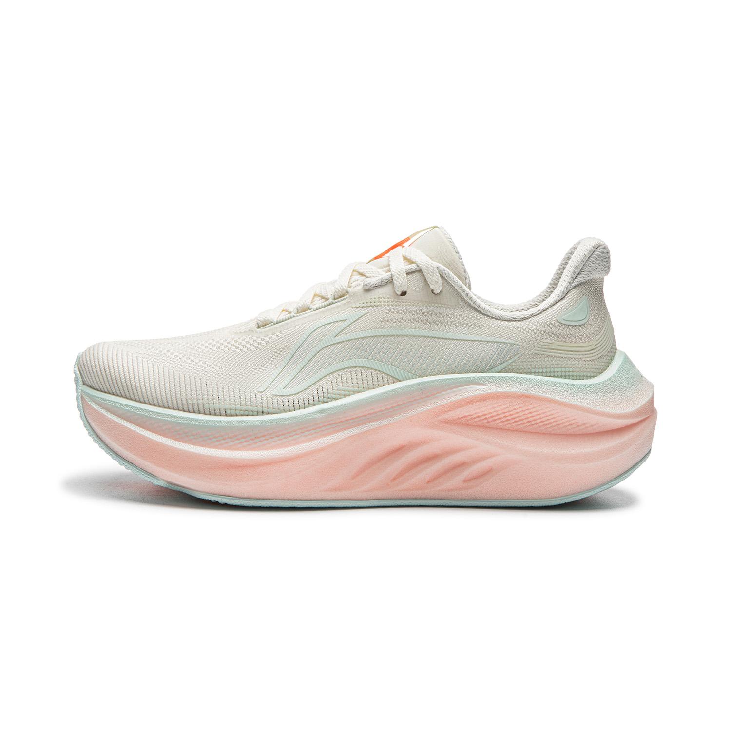 Li Ning Relax 2 Амортизирующие Нескользящие Износостойкие Дышащие Низкие Беговые Кроссовки Женские Слоновая кость ARSW128-3 38