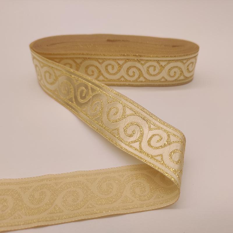 Ethnic Jacquard Lace Trims for Neckline, Cuffs, and Skirt Edging.