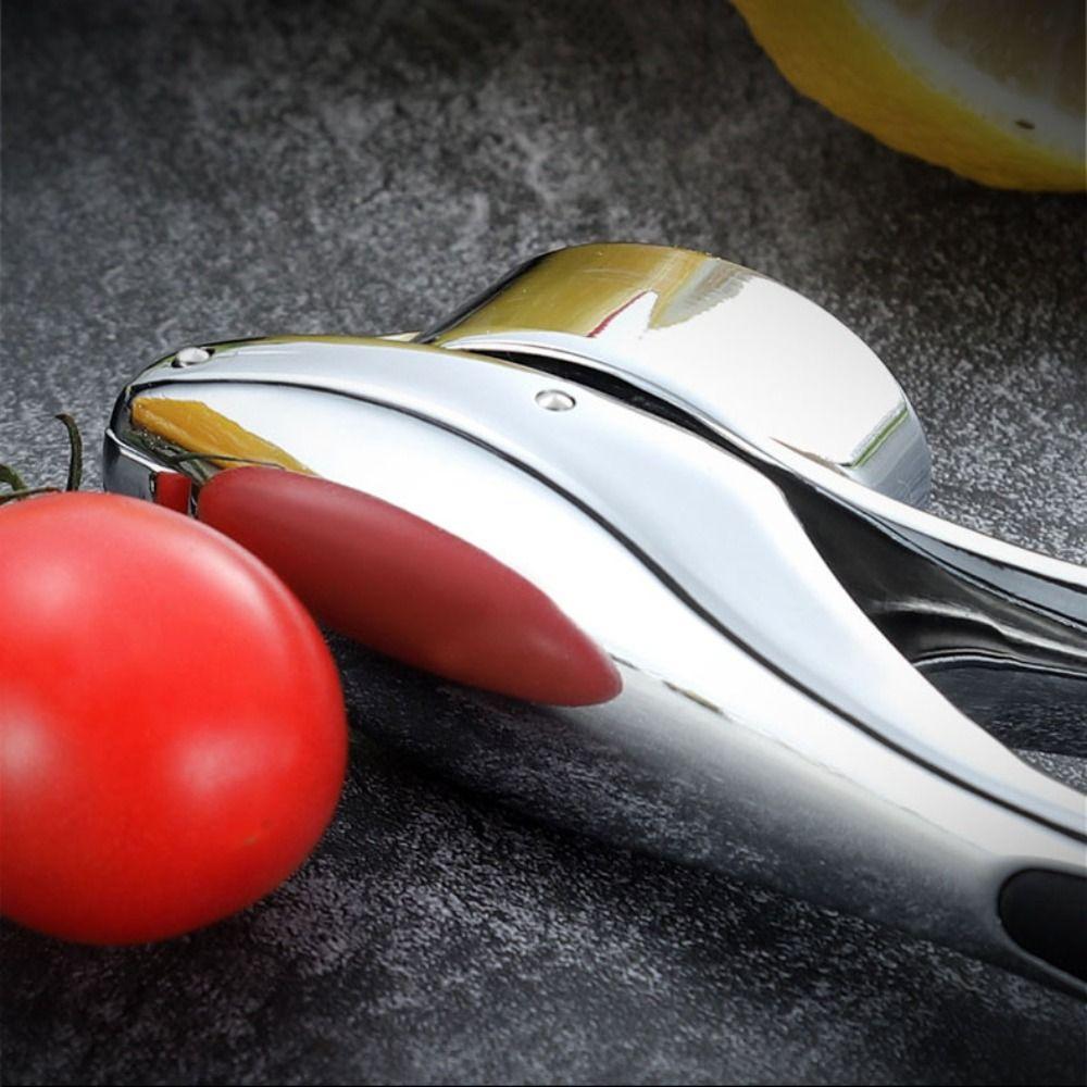 Ergonomic Handle Garlic Press Zinc Zinc Zinc Alloy Garlic Crusher Kitchen Accessories Garlic Pounder Ginger