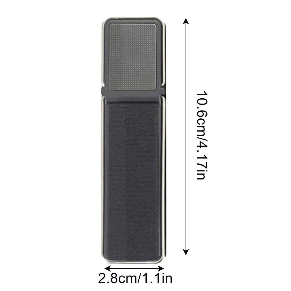 Phone Strap Telescopic Phone Kickstand Universal Cell Phone Grip Ultra Slim Elastic Finger Holder Phone Stand чёрный