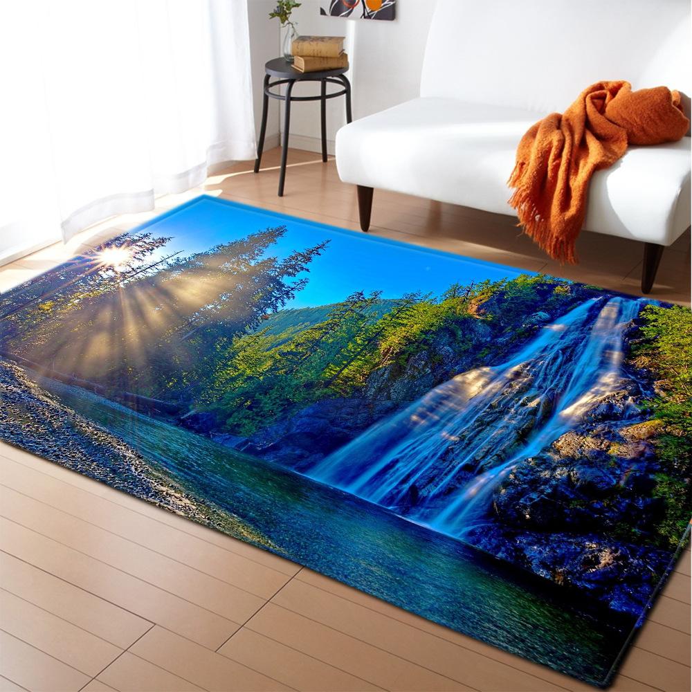 Scenic Carpet Feather Wind Bedroom Floor Mat