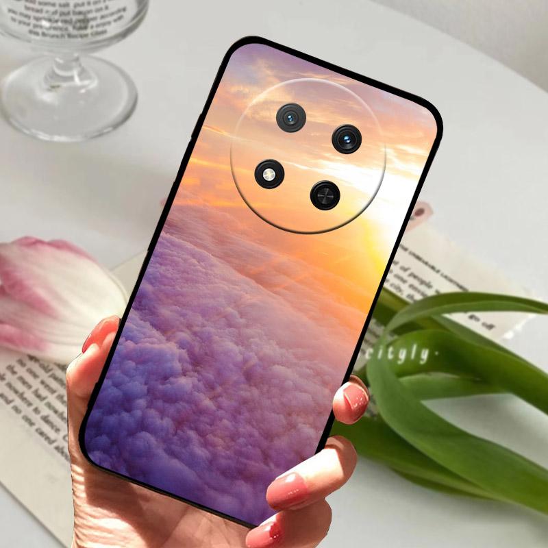 For Honor Magic7 Lite Case BRP-NX1 Luxury Painted Cover Soft TPU Silicone Cases For Honor X9C Magic7Lite X60 Pro X60Pro Fundas