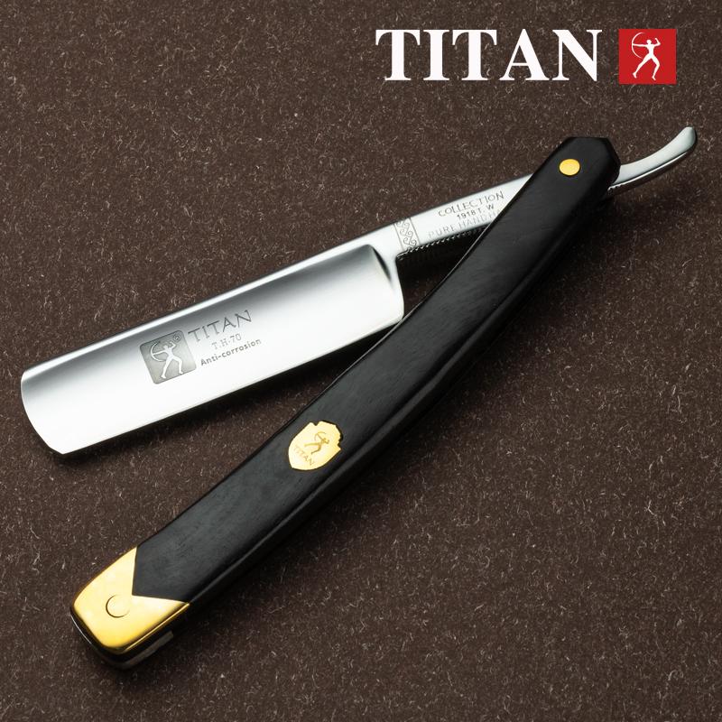 Titan Straight Razor Wooden Handle Hand Made Stainless Steel Blade Men Razor