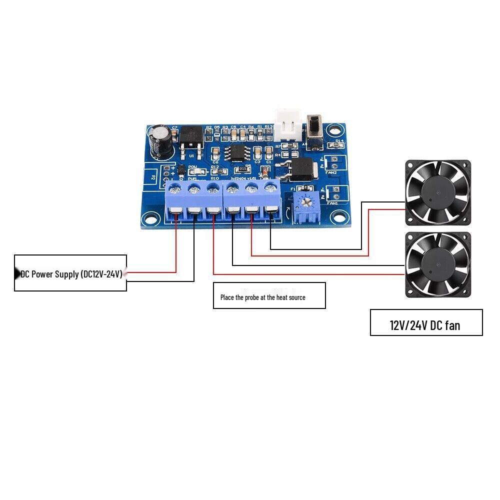 DC 12/24V PWM Fan Speed Control Module