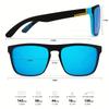 3 Piece Set of Classic Square Retro Glasses Colorful Temple Legs High-quality PC Frame Suitable for Various Activities Unisex