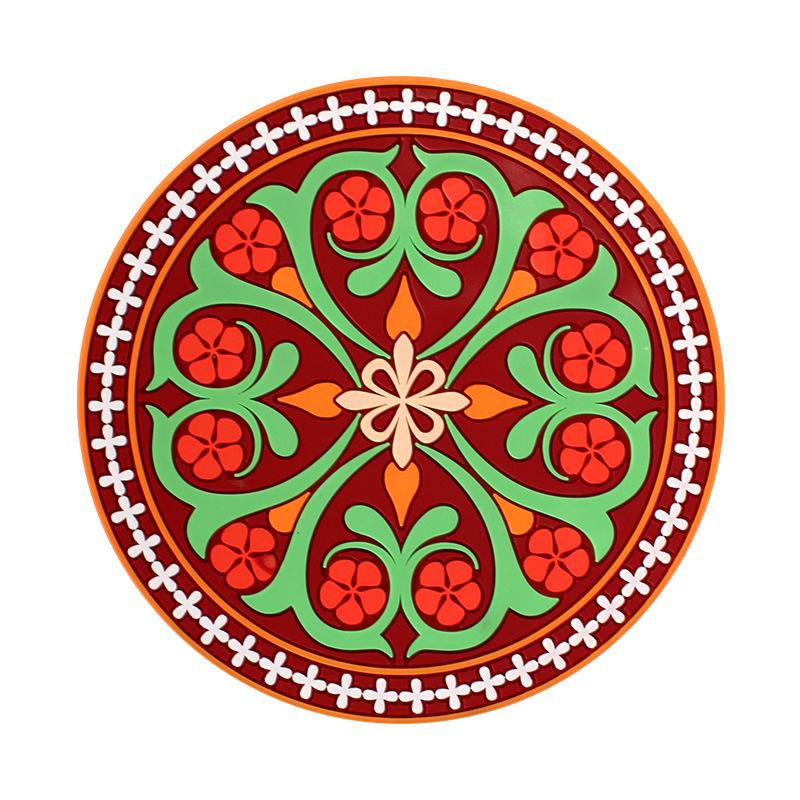 Bohemian Ethnic Style Non-Slip Insulated Coaster for Coffee, Tea, and Bowls