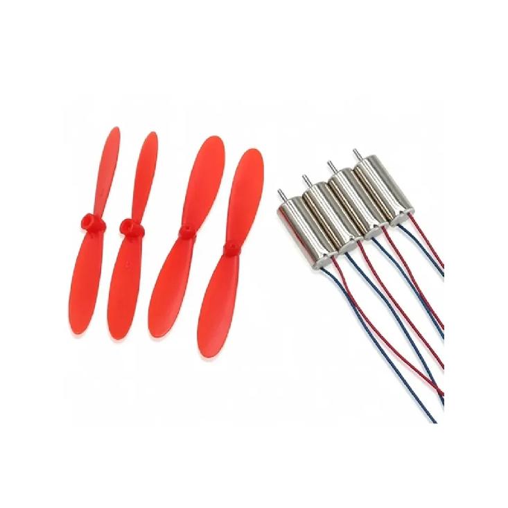 4 X DIY High-Speed Coreless Motor Set 3.7V 50000RPM with 55mm Props CW/CCW for Micro FPV Quadcopter Hollow Cup Design