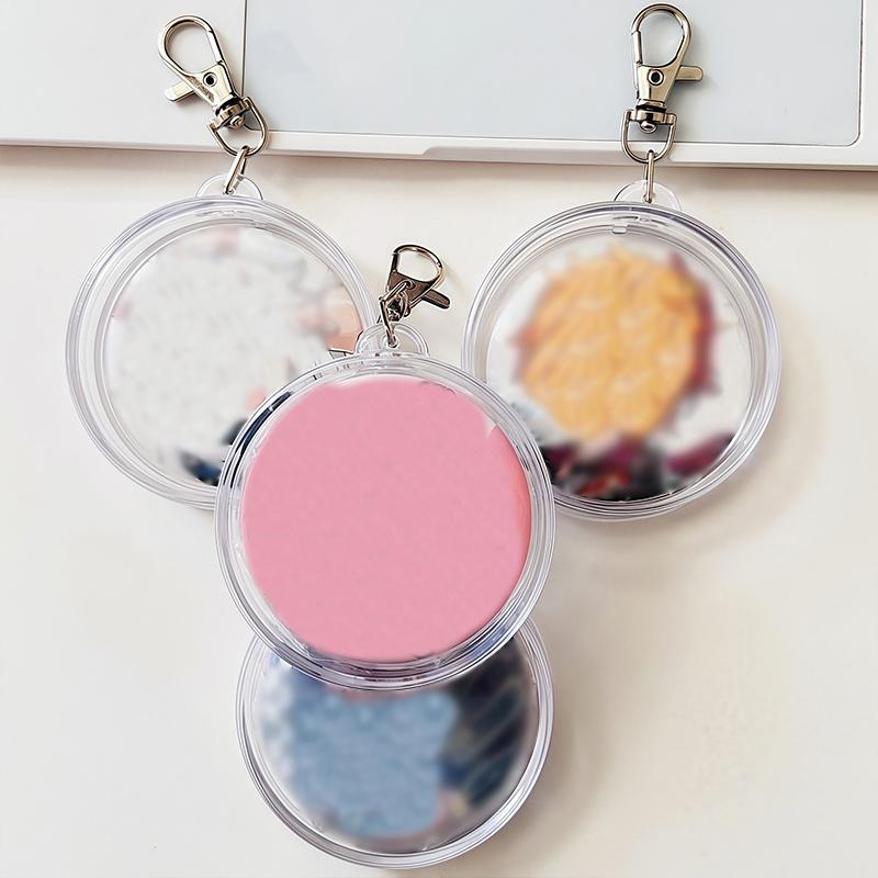 1PC Badge Star Transparent Pixiv Protective Cover Anime Merchandise Plastic Portable Pendant Collection Box Storage