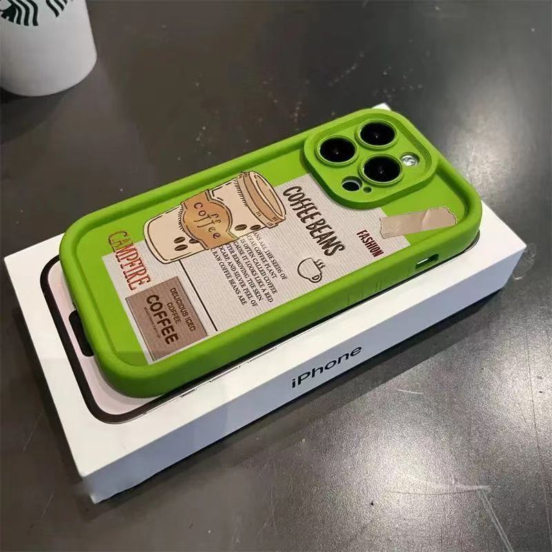 The New Coffee Is Suitable for Iphone16 Mobile Phone Case Apple 15promax/14 Anti-drop 13pro/12 Europe and America 11x.