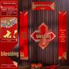 Chinese New Year Flocked Fu Door Sticker & Couplet Set