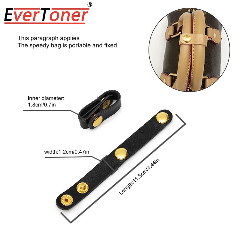 EverToner Leder-Taschengriff Befestigungsschnalle Verkürzungsklammer Taschenriemen Befestigungsschnallen Umgebaute Riemen Taschengurtzubehör