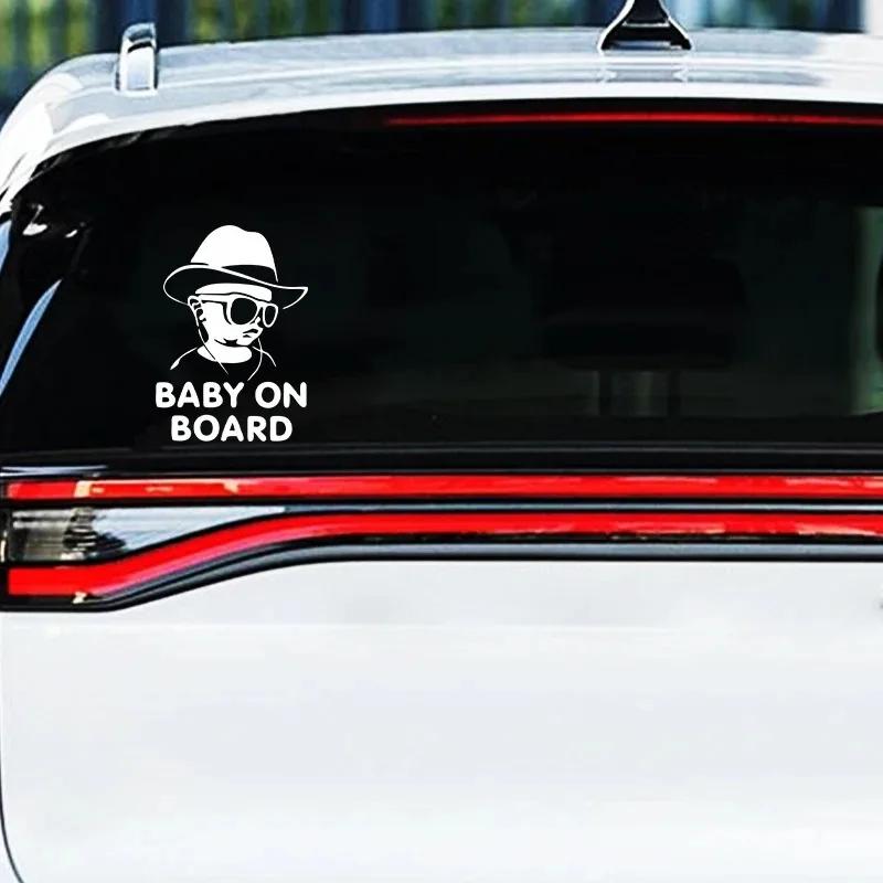 Autoaufkleber Dropshipping Baby an Bord Lustige Sonnenbrille Kinderaufkleber und Aufkleber Vinyl