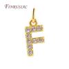 18K Gold Plated Copper A-Z Alphabet Charms For DIY Women's Necklace Jewelry Making Supplies,Fashion Inlay Zircon Letter Pendants