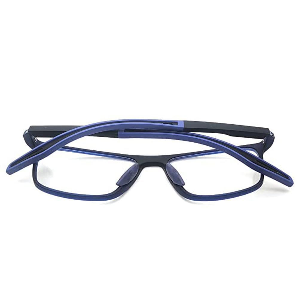 RSINC Full Rim Eye Light Weight Frame Eyeglass Spectacle Flexible Blue-Black | AT1025 C5 53-16-140 IB-9 M1 HG-AXV7-4GTT