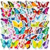 50 Pieces of Various Flowers Butterfly Stickers SHEIN New Color Butterfly Doodle Waterproof Stickers DIY
