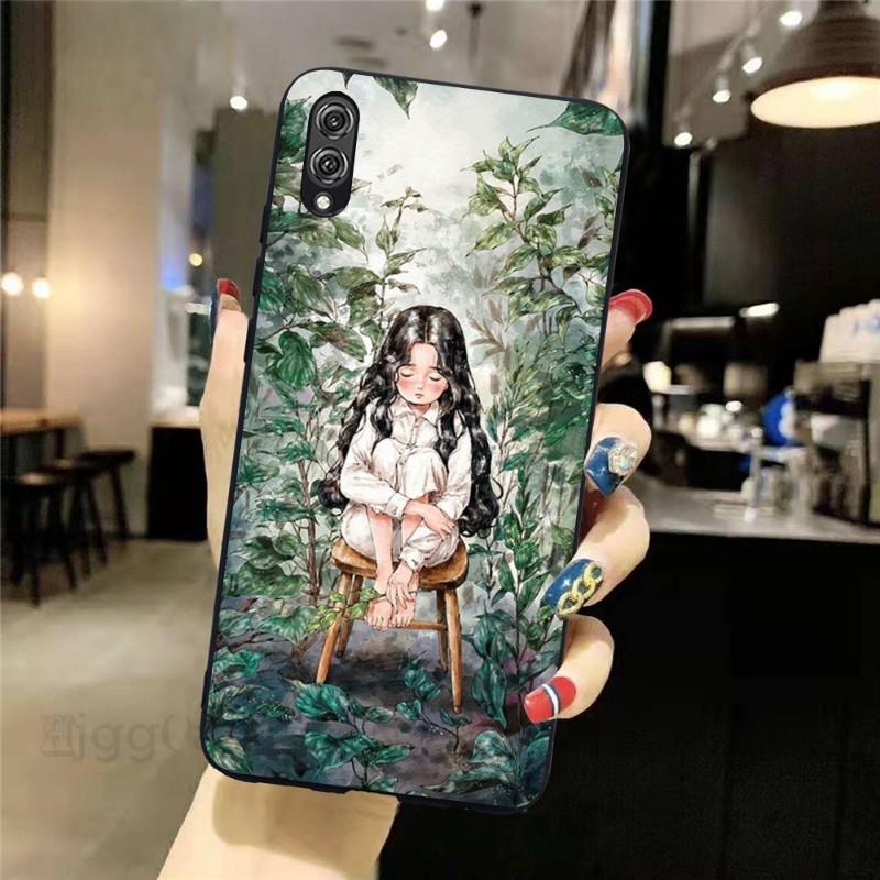 

Чехол для телефона «Дневник лесной девушки» для Honor 70 50 20 7S X9 X8 X7 Magic 4 3 Pro, мягкий черный чехол для телефона Honor Magic 2