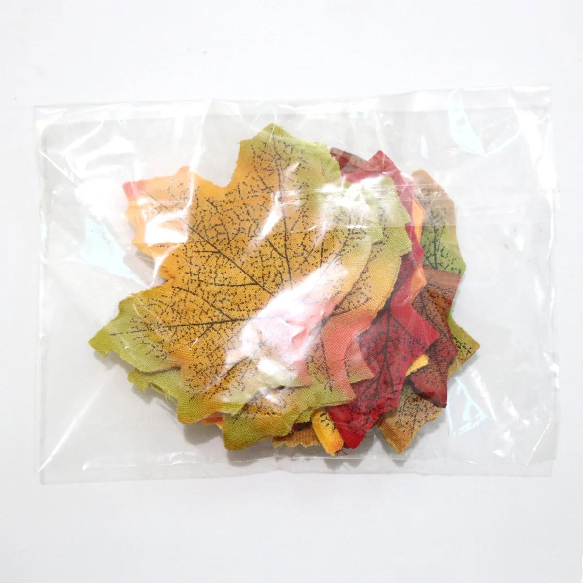 

40pcs Autumn Thanksgiving Decoration Simulation Maple Leaf Autumn Home Decoration Colorful Leaf Courtyard Festival Decoration 40pcs