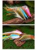 Vibrant Feathered Streamer Fly Fishing Lure with 3D Eyes & Natural Chicken Feathers