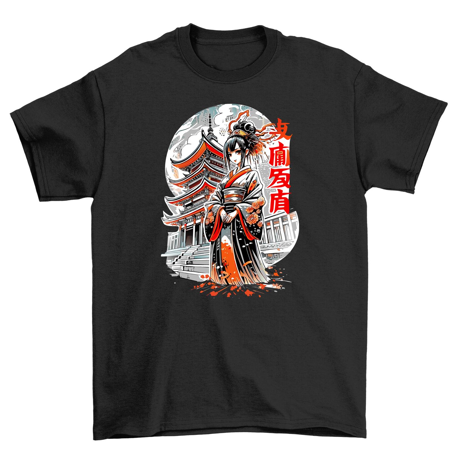 

Geshir Anime T-Shirt Mens Womens Tees Top, Fun and Fabulous! Japanese-inspi red design, Unisex Fit, 2XL