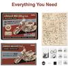 ROKR 3D Wooden Puzzles for Adults 1:8 Scale Motorcycle Model Car Kits to Build - DIY Wood Craft Hobbies for Adults/Men/Women for Teens/Dad/Mom