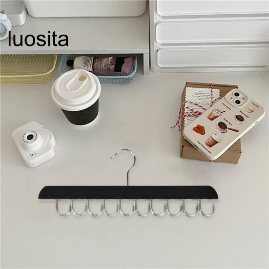 Tie Storage Rack Scarf Belt Holder with Multiple Hooks, 360-Degree Rotating, Multifunctional Closet Belt Hanger Storage Holder