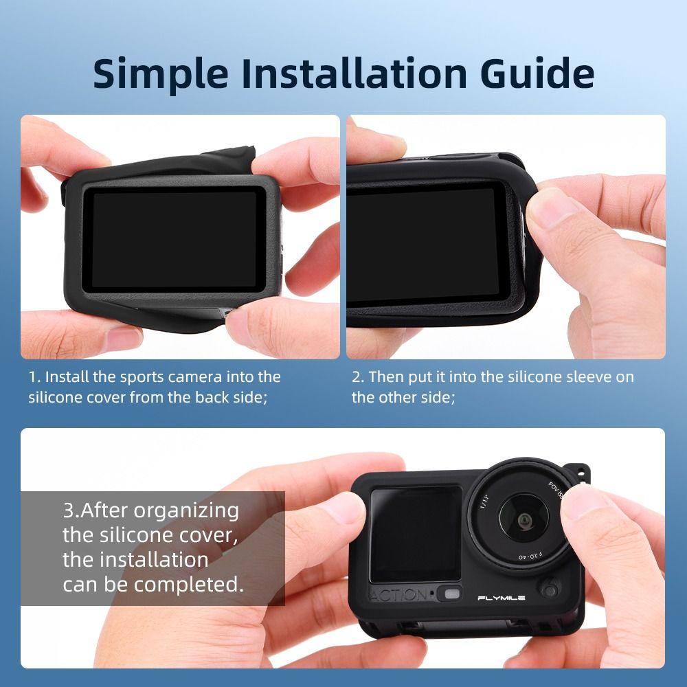 Anti-Scratch Camera Protector Silicone Lens Cap for DJI Osmo Action 6 Action Camera Accessories